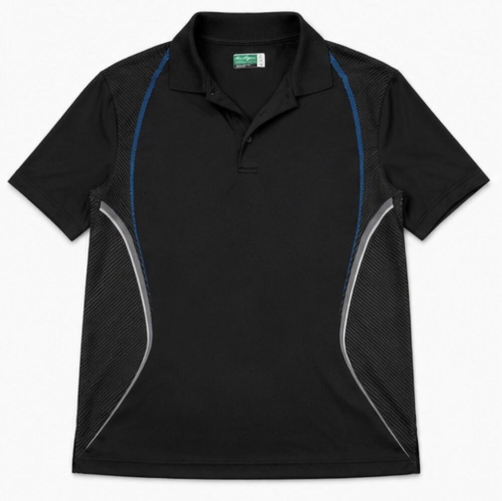 Ben Hogan Performance Polo Shirt Men’s Large Black Blue Golf Athletic 19x28